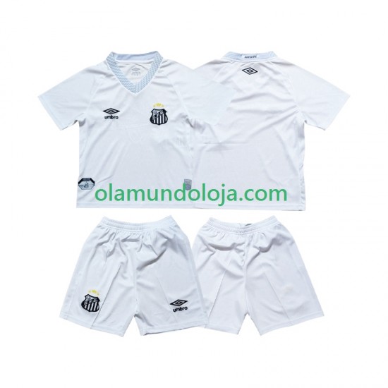 Camisola Santos FC Criança Equipamento Primeiro 2025-2026 Manga Curta